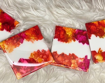 Alcohol Ink Coasters