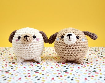 Mini peluche per cani all'uncinetto, cane amigurumi