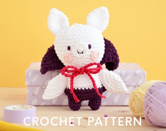 Bartholomeus the albino bat, step by step crochet pattern, amigurumi pattern pdf