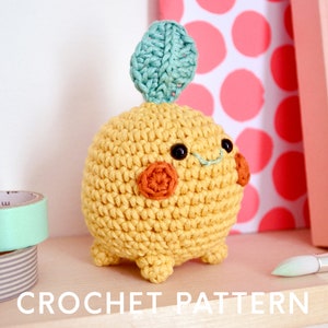 Amiplant crochet pattern, step by step crochet pattern, amigurumi plant pattern