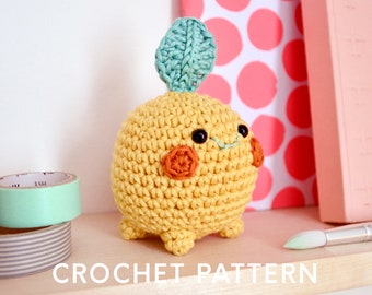 Amiplant crochet pattern, step by step crochet pattern, amigurumi plant pattern