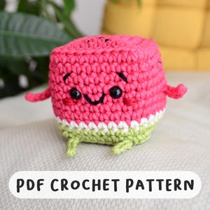 WATERMELON CUBE - Digital Crochet Pattern