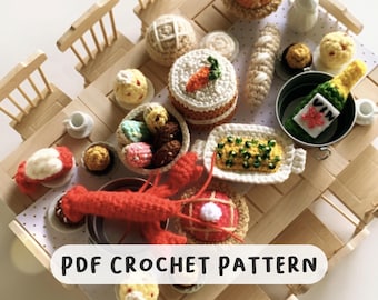 FRIENDSGIVING - Lobster Dinner PDF pattern bundle - ebook