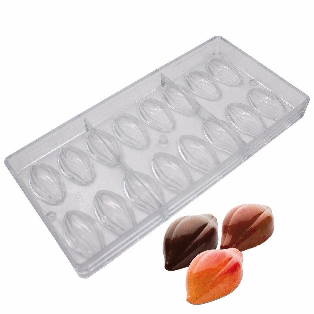 Cocoa Pod Shaped Polycarbonate Chocolate Mold Clear Mold DIY Etsy