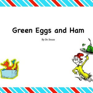 Grüne Eier und Ham interaktives angepasstes Buch