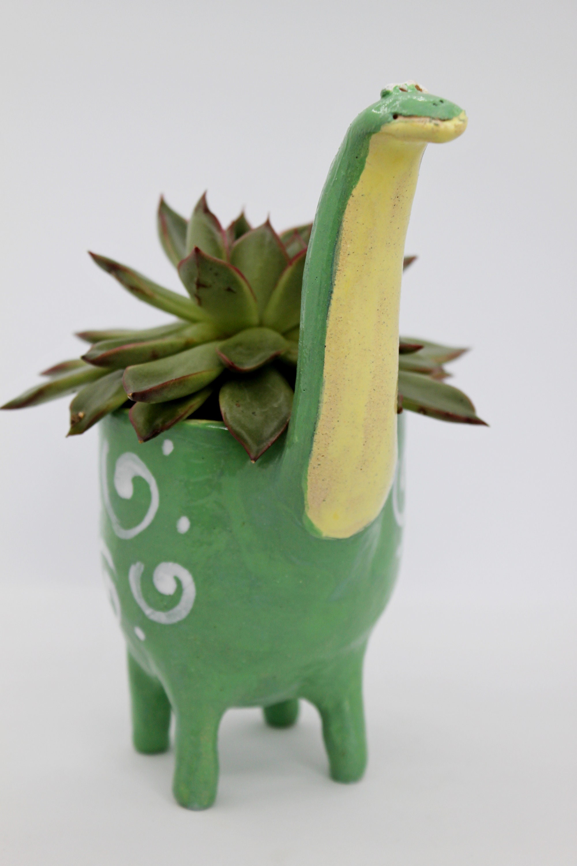 Unique ceramic dino planter pot animal mini planter Etsy