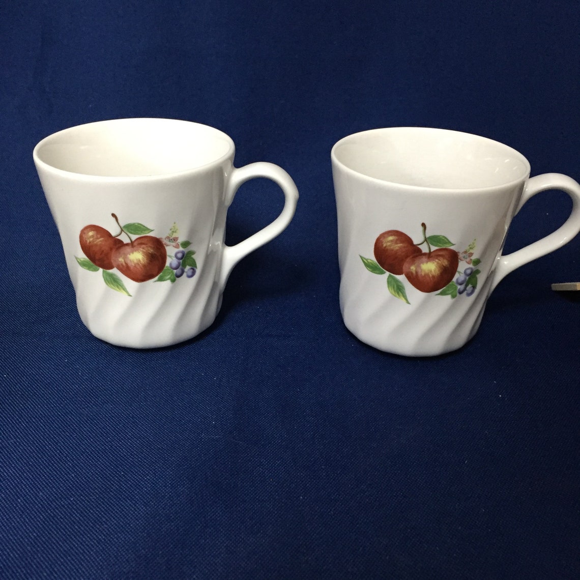 Corelle Coordinates Stoneware set of two mugs Etsy