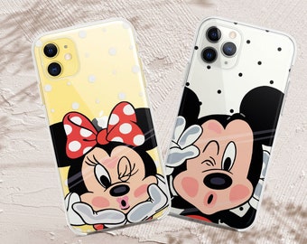Muis Telefoonhoesje voor iPhone 15 14 13 Pro Max 16 Max Xr 8 7 6 Plus Cover voor Samsung S23 S22 Plus Galaxy Note 20 case Pixel 7 6 5
