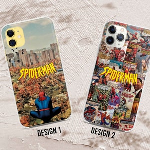 Funda de teléfono Spider Man para iPhone 15 14 13 Pro Max 16 Max Xr 8 Plus Funda para Samsung S24 S23 Plus Funda Galaxy Note 20 Pixel 7 6