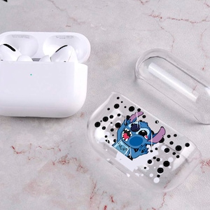 Cute Airpods Pro Case Cover, Hard PC Protective Transparent Clear View Compatible with Apple AirPods Pro Wireless Charging Earphone Case