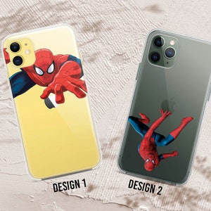 SpiderMan case for iPhone 15 14 13 Pro Max 16 Max Xr 8 Plus Cover for Samsung S24 S23 Plus Galaxy Note 20 spider man case Pixel 7 6