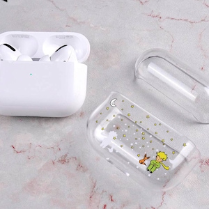 Prince Airpods Pro Case Cover, Hard PC Protective Transparent Clear View Compatible with Apple AirPods Pro Wireless Case
