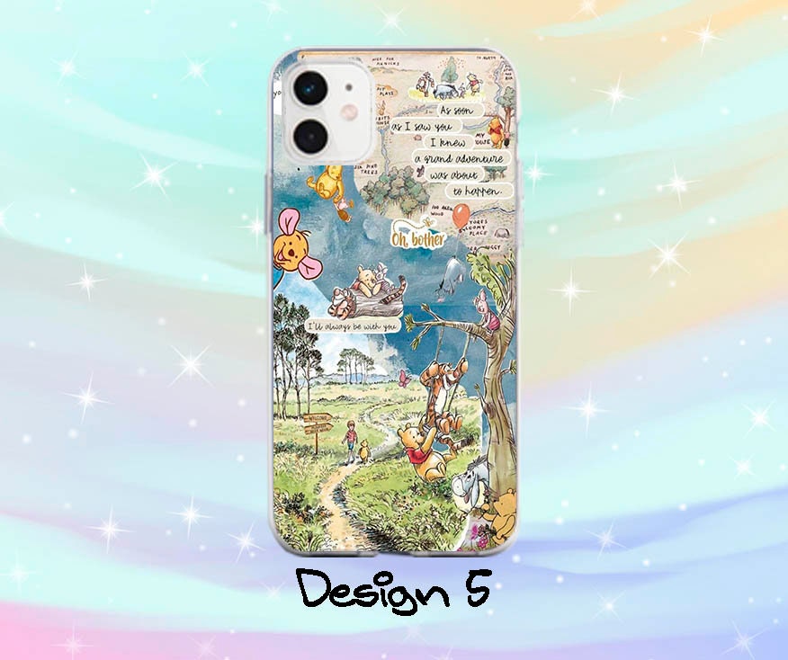 Winnie the Pooh Phone Case for iPhone 15 14 13 Pro Max 16