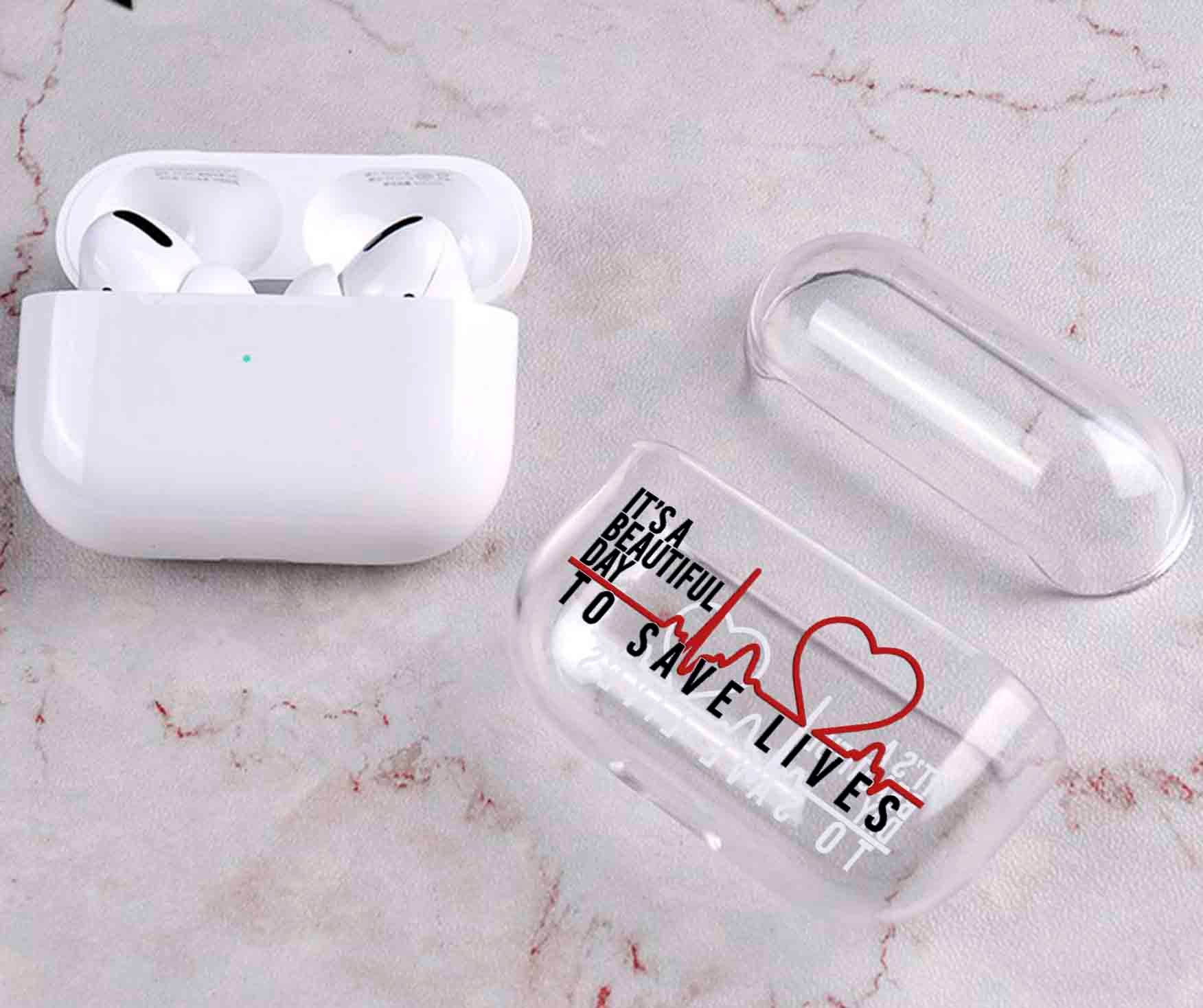 Silicone Greys Anatomy Airpod Case Apple Airpods Pro Att AT&T APAC