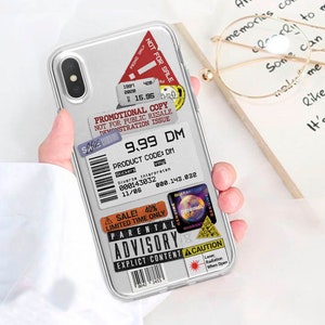 Streckkodsetikett iPhone & för Samsung-skal
