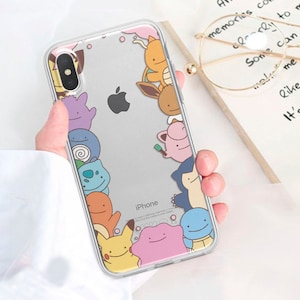 Kawaii pocket monsters Phone Cover for iPhone 15 14 13 Pro Max 16 Max Xr 8 Plus case for Samsung S23 S22 Plus Galaxy 24 case Pixel 8 7 6 5