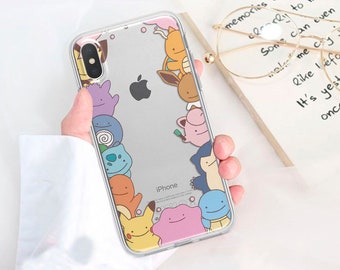 Etui na telefon Kawaii Pocket Monsters do iPhone'a i Samsunga Galaxy