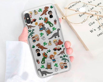 Coque de portable dinosaure pour iPhone 14 13 Pro Max 16 15 Max 15 Xr 8 7 6 Plus coque pour Samsung S20 Plus Galaxy Note 20 Pixel 5