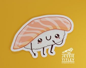 Vinyl Sticker - Sushi Salmon