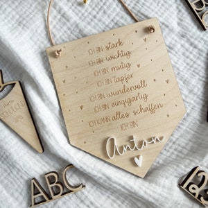 Geschenk zur Einschulung | Affirmation Schulkind | Kinderzimmerdeko | positive Sprüche
