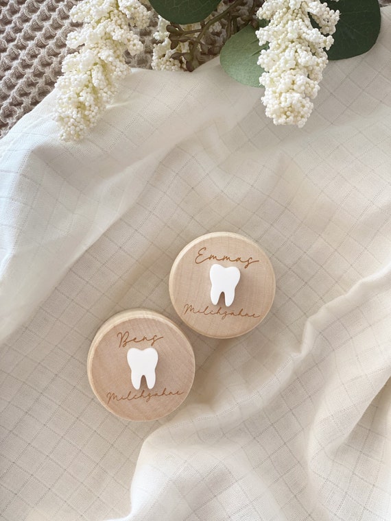Boîte à Dents De Lait En Bois Personnalisable – Avec Gravure Nom, Pour Garder Les Souvenirs - 7