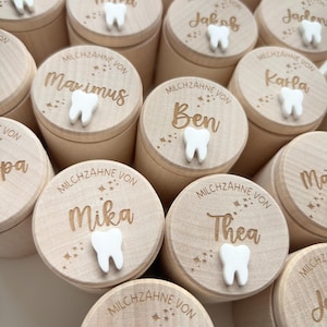 Milchzahndose mit Namen | personalisierte Milchzahndose | Dose für Milchzähne | Zahndose | Holzdose | Aufbewahrungsdöschen | Zahndöschen