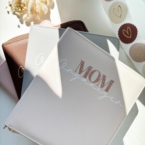 Mom & Family Organizer | Reiseunterlagen | Mutterpass | UHeft Hülle | Geschenk zur Geburt | Geschenk Muttertag | Babyparty