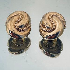 Henkel & Grosse for Dior gold tone clip on earrings