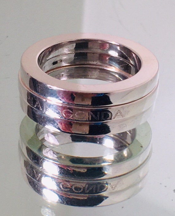 Pianegonda Stacking Rings 3 Silver - Etsy