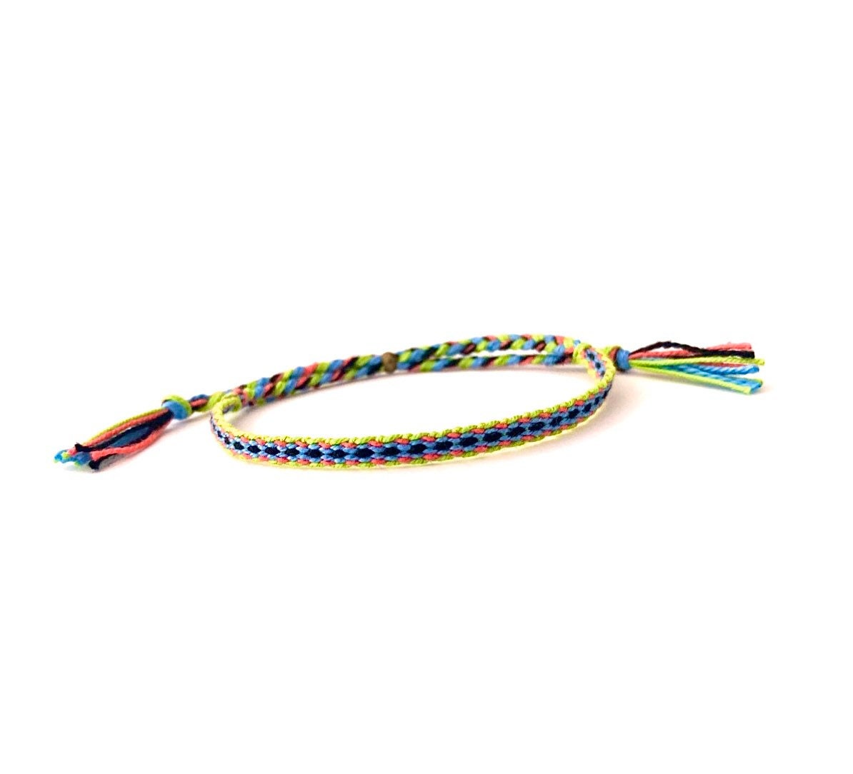 Thread bracelet colorful woven bracelet hippie thin Etsy