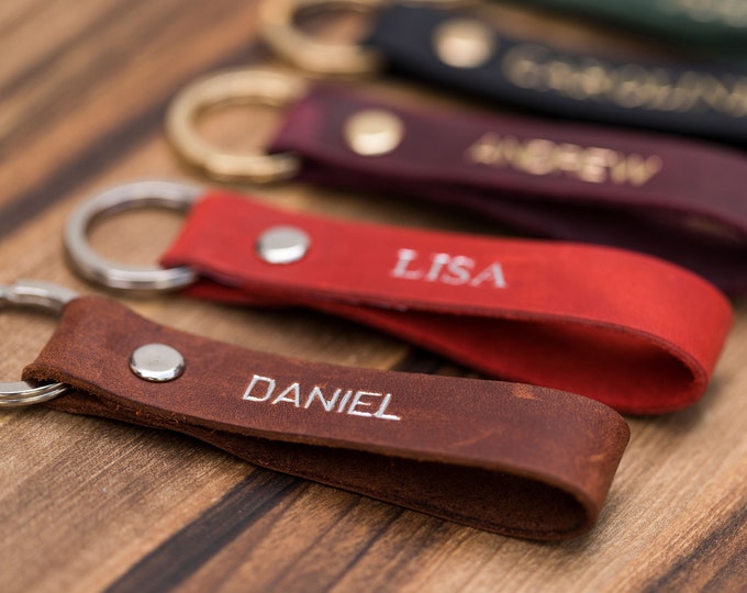 Personalized Leather Keychain,Custom Leather Keychain,Monogrammed Leather Keychain,initial keychain personalized,key chain customized