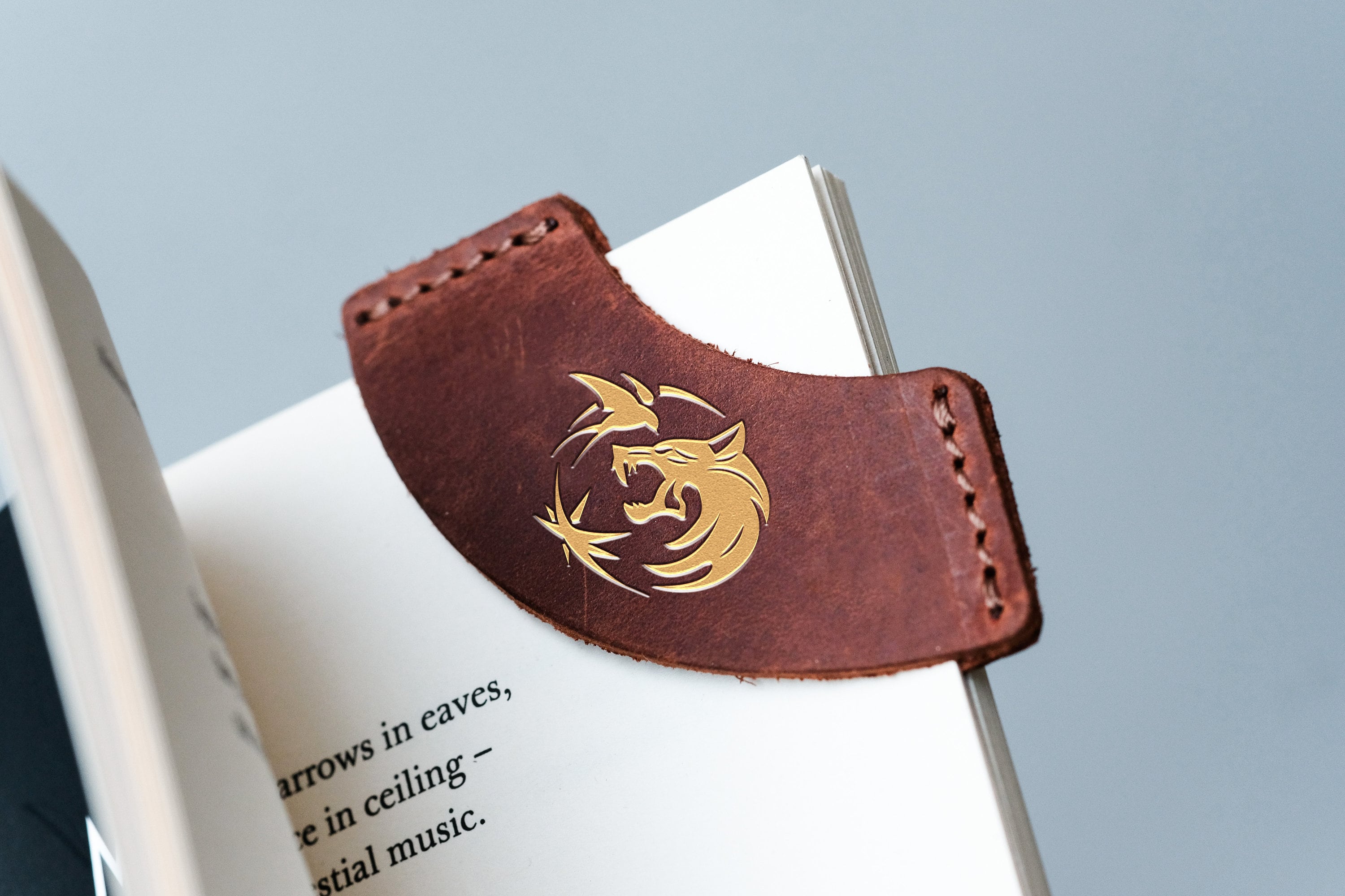 Leather Bookmark and Page Holder Set Set of 2 Bookmark and Etsy