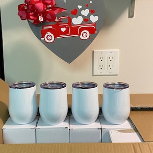 1 - 12oz Blank Sublimation Stemless Wine Tumbler