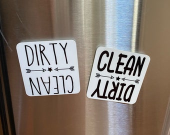 Clean Dirty Dishwasher Magnet, Dishwasher Magnet, Clean Dirty Magnet ...