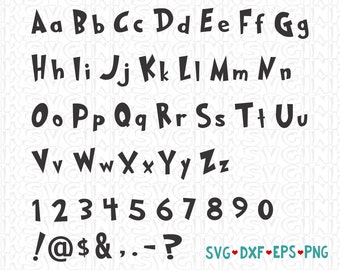Dr Seuss Alphabet SVG, Dr Seuss Font SVG, Dr Seuss Svg, Svg files for Cricut, Svg files for Silhouette Cameo