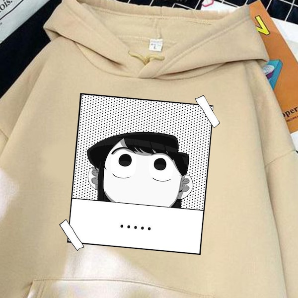 Unisex Komi Anime Hoodie, Anime Inspired Tshirt, Japan Style tee, Manga Shirt Waifu GIFT Shirt, Otaku ropa, Japanese Streetwear Anime Hoodie