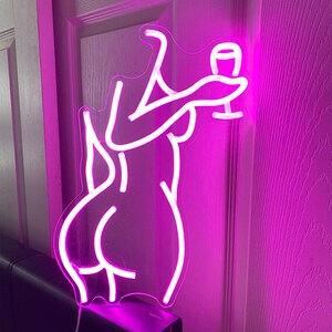 Lady Back Personalized Custom LED Neon Sign Room Decor Neon Bedroom Light Sign
