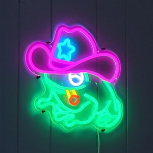 Frog Cowboy Personalized Custom LED Neon Sign Room Decor Neon Bedroom Light Sign