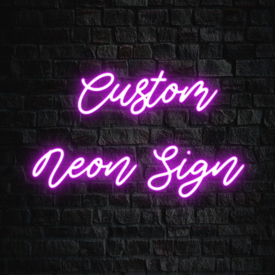 Custom Personalized Led Neon Sign Wedding Neon Sign/bar Sign/ Birthday