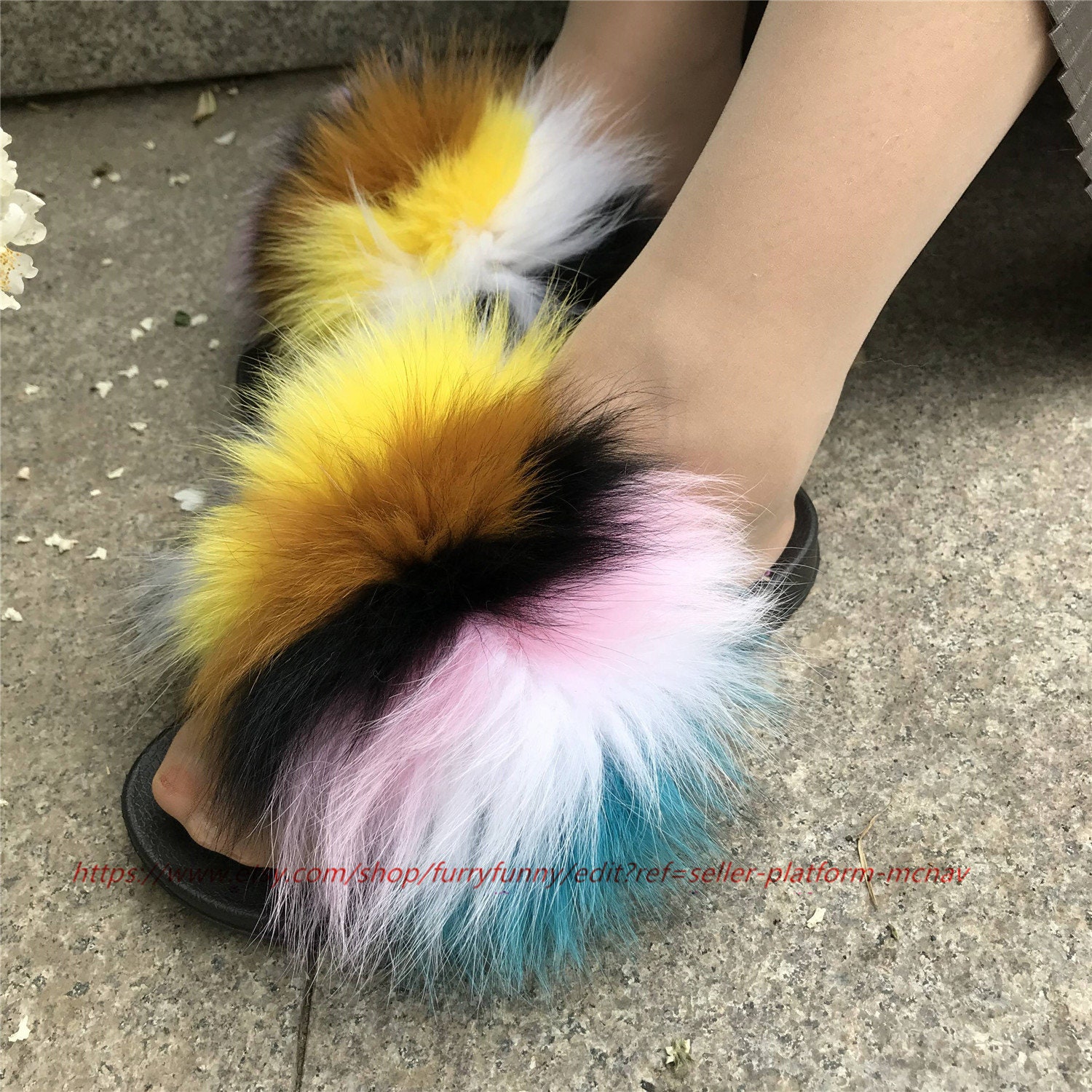 huge fur slides