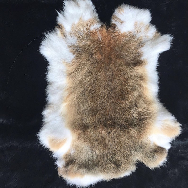 Real Fur Natural Rabbit Fur Skin Tanned Pelt Leather Hides DIY Etsy