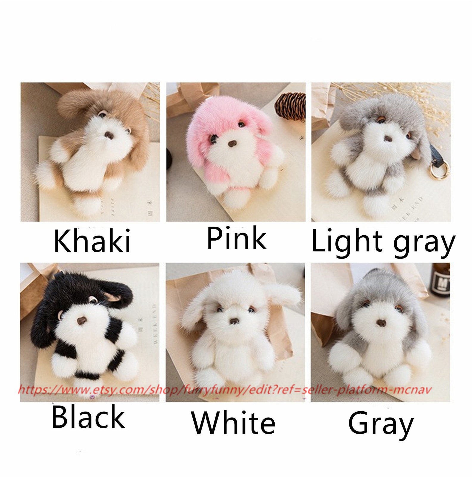 6 15cm echte Nerz Pelz Hund Welpen Spielzeug Etsy