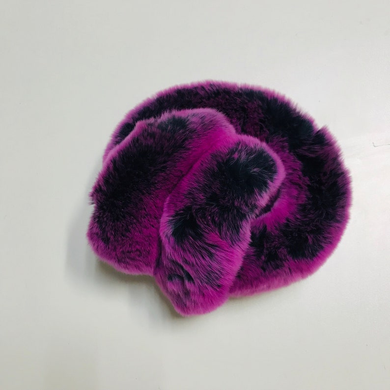 Rose frost Fur Earmuff Real Rex Rabbit Fur Earmuffs Unisex Ear Muff
