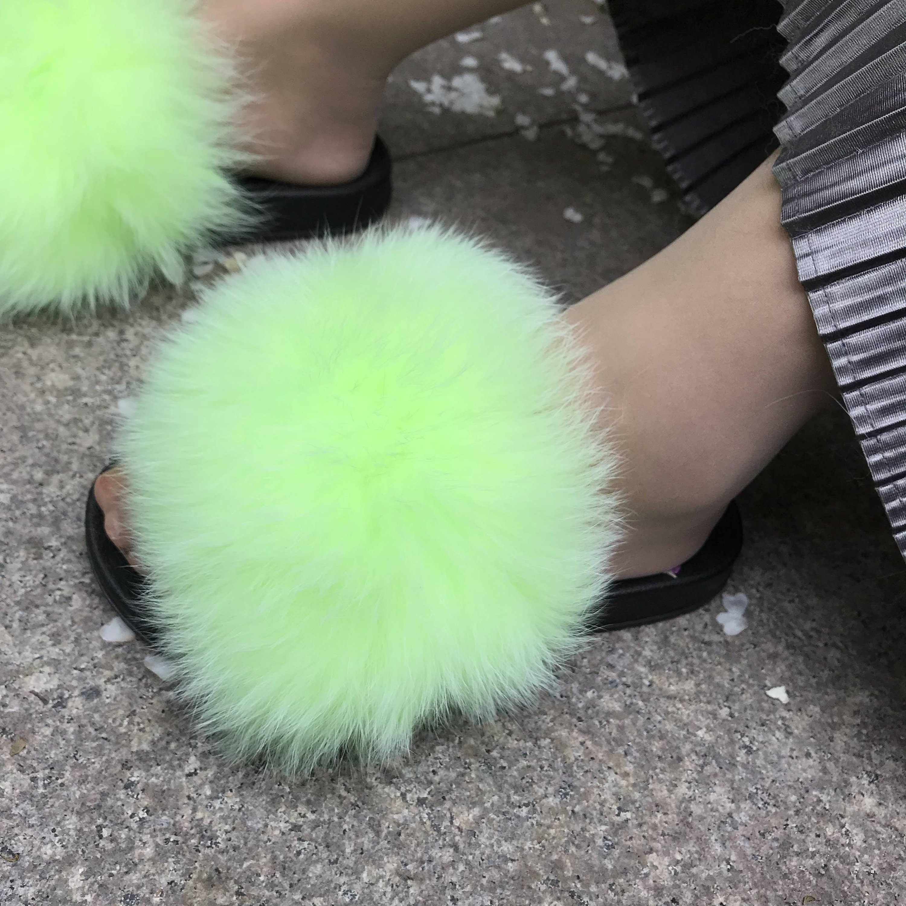 green fur slides