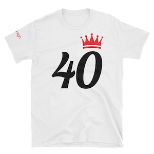 Sky High 40( blk numbers/ Red crown) Short-Sleeve Unisex T-Shirt