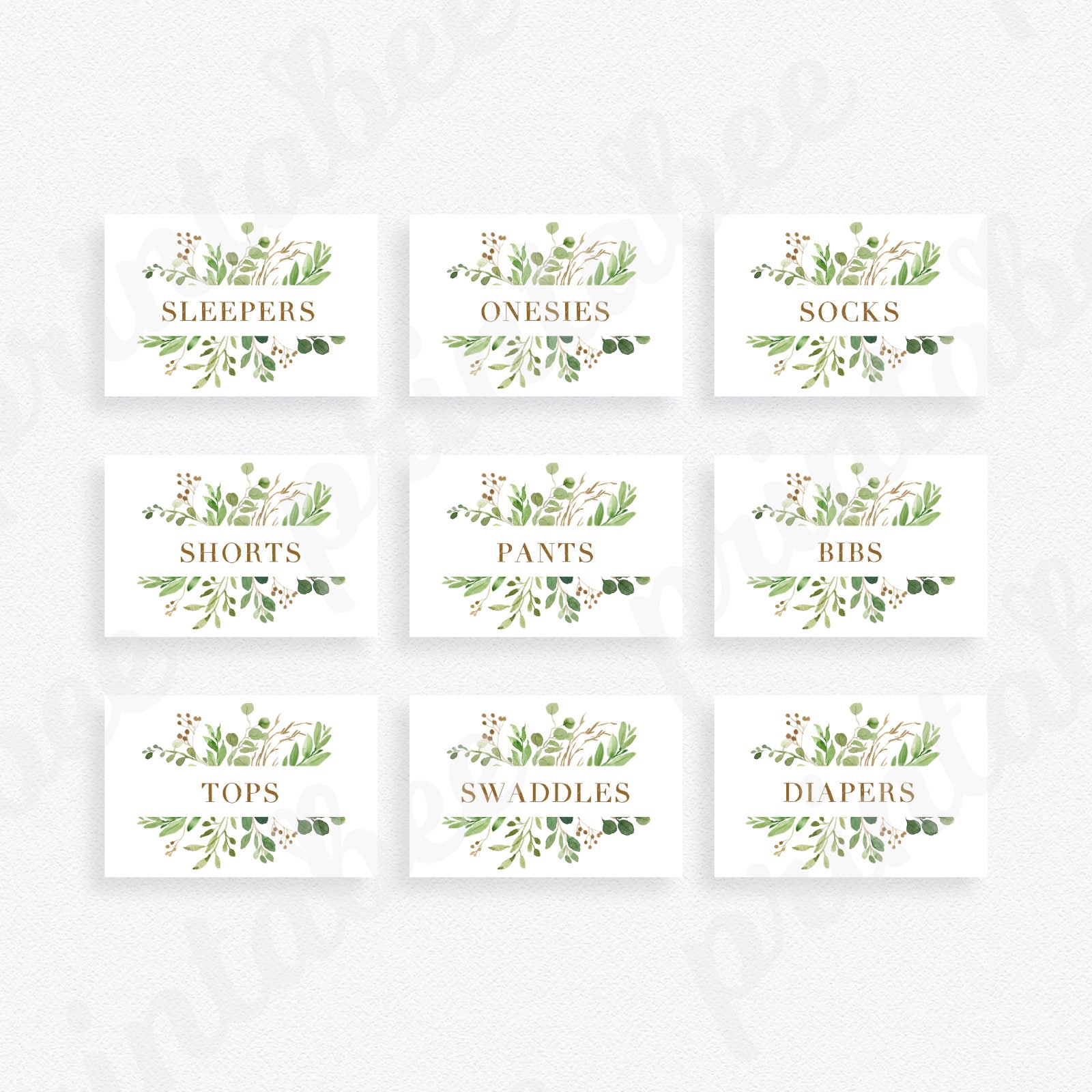 Baby nursery drawer labels baby girl nursery nursery Etsy