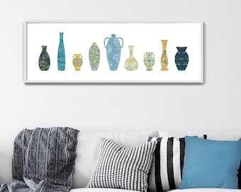 Art Nouveau Vase Print: William Morris Style, Vintage Decor (Digital Download)