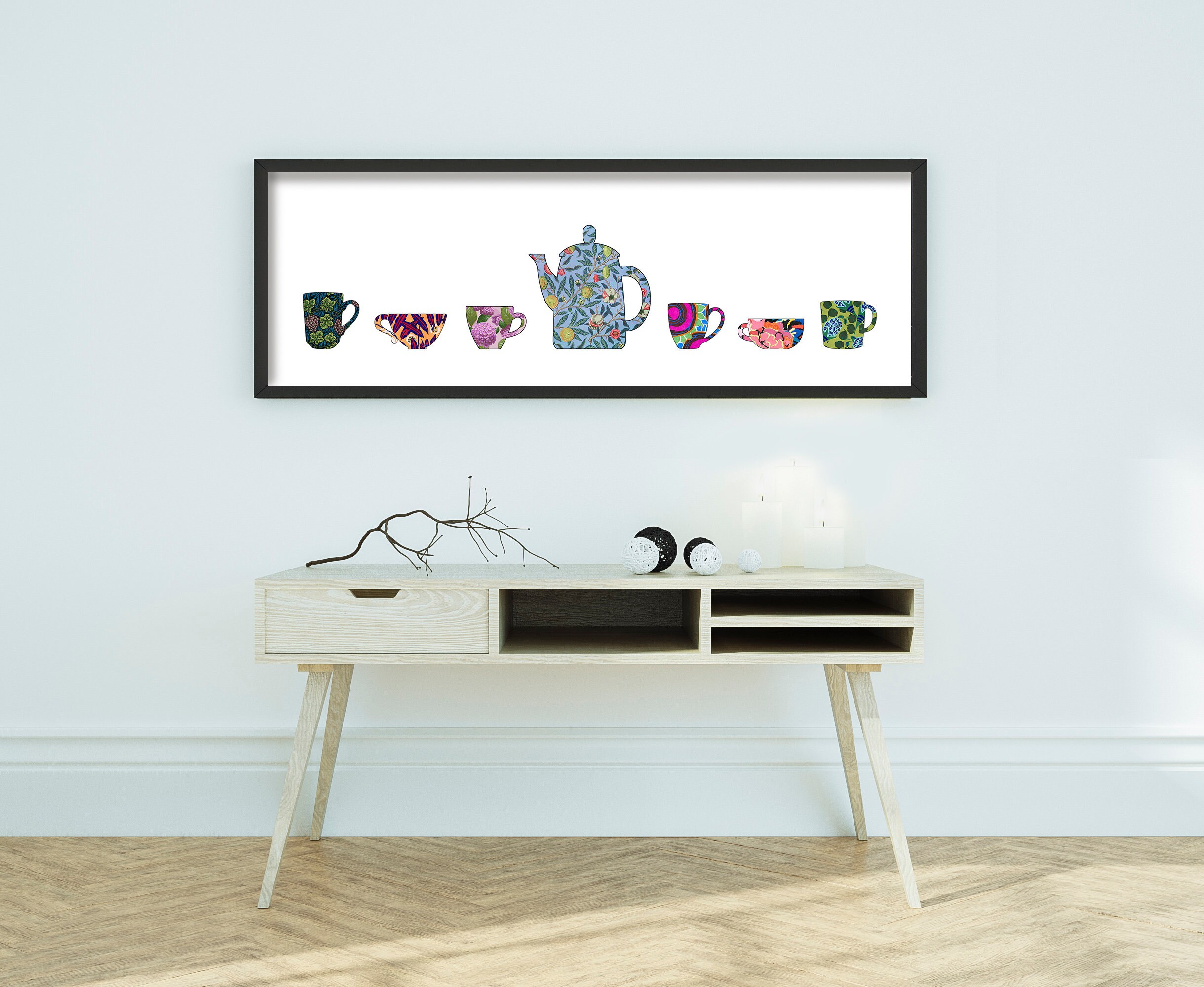 Long Narrow Art Kitchen Wall Art Long Horizontal Wall Art Etsy