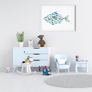 "Aquarell ""Fish Print"":" Bild 5
