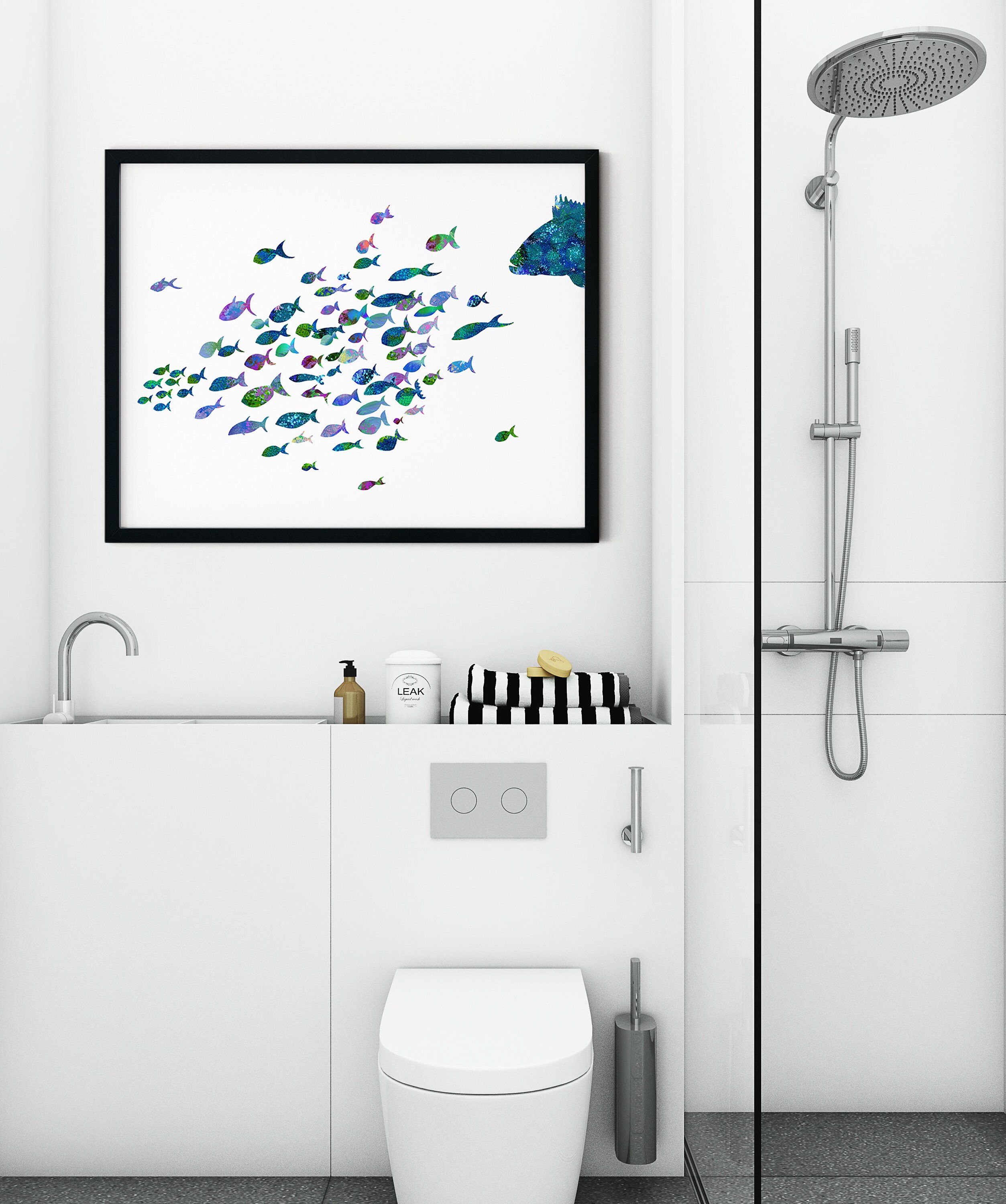 Fish Wall Art for Bathroom: Add Aquatic Charm to Your Space